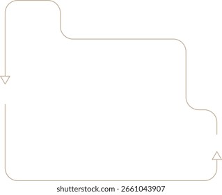 Monoline Minimalistische Pfeilformen Design-Element