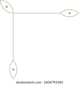 Monoline Minimalistic Art Deco Corner