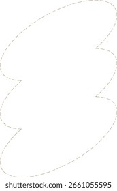 Monoline minimalistisch gepunkteter moderner Formrahmen
