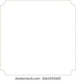 Moldura de forma moderna pontilhada minimalista monoline