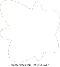 Monoline Minimalistic Dotted Modern Shape Frame