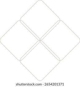 Elemento de design geométrico minimalista monocromático