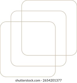 Elemento de design geométrico minimalista monocromático