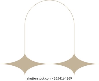 Quadro de Arco Moderno Minimalista Monoline 
