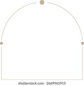 Monoline Minimalistisch Moderne Form Rahmen