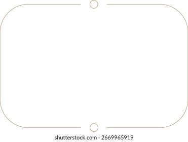 Monoline Minimalistic Modern Shape Frame