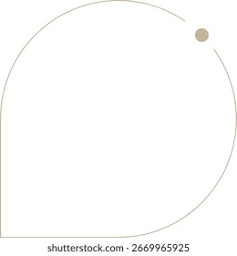 Monoline Minimalistisch Moderne Form Rahmen