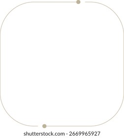 Monoline Minimalistic Modern Shape Frame