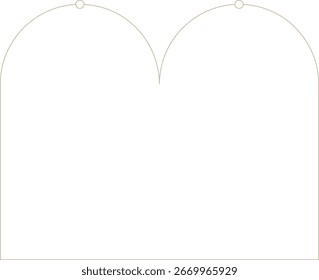 Monoline Minimalistisch Moderne Form Rahmen
