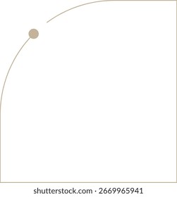 Monoline Minimalistic Modern Shape Frame