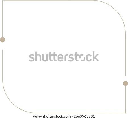 Monoline Minimalistic Modern Shape Frame