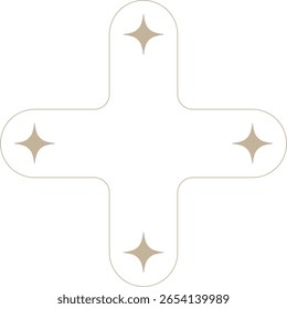 Elemento de design de brilho minimalista monocromático