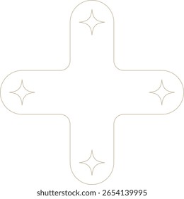 Elemento de design de brilho minimalista monocromático