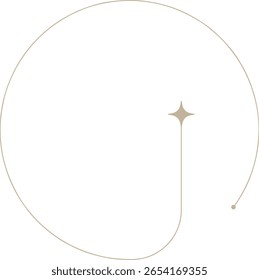 Elemento de design de brilho minimalista monocromático