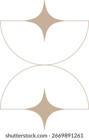 Elemento de diseño minimalista de brillo monolítico