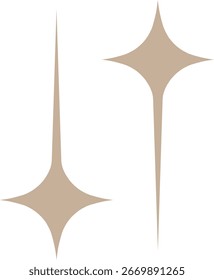 Monoline Minimalistic Sparkle Design Element