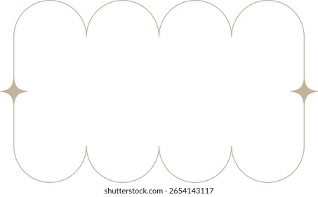 Monoline Modern Geometric Shape Frame