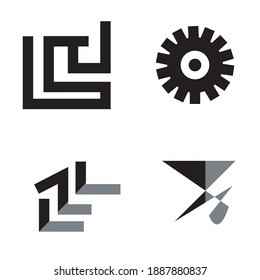 monoline modern minimalist abstract logo is very simple