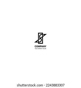logotipo monoline monograma, símbolo o icono que representa a una empresa o campo del hotel, servicio, construcción, agencia, consultoría, fabricación, joyería, tecnología, entretenimiento, moda, salud.