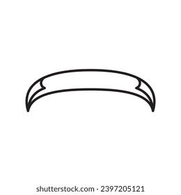 Monoline Ribbon Banner Set Vektor 5