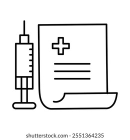 Monoline Treatment Efficacy Icon. Simple Line Medical Treatment Icon. Minimalist Drug Effectiveness Vector.