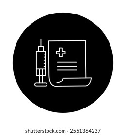 Monoline Treatment Efficacy Icon. Simple Line Medical Treatment Icon. Minimalist Drug Effectiveness Vector.