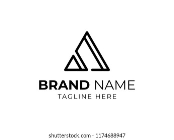 Monoline Triangle Logo