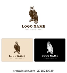 Logotipo de águia de vetor monolínico para patrimônio ao ar livre, equipamento tático e marca premium. Vem em formatos dimensionáveis.