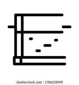 monolithic foundation icon vector. monolithic foundation sign. isolated contour symbol illustration