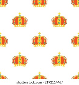Monomach cap pattern seamless background texture repeat wallpaper geometric vector
