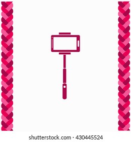 Monopod icon Flat Design. Isolated Illustration.