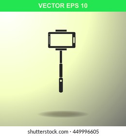 Monopod icon. Illustration for business.