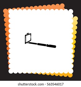 Monopod  icon. Vector design. 