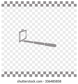 Monopod selfie vector icon.