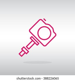 Monopod selfie vector icon