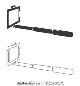 Monopod vector  icon.