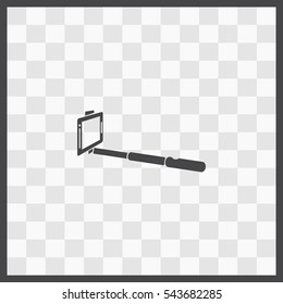 Monopod vector icon. Isolated illustration. Business picture.