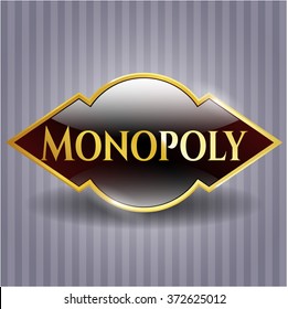 Monopoly gold shiny emblem
