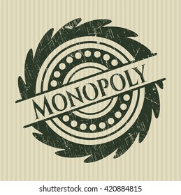 Monopoly grunge seal