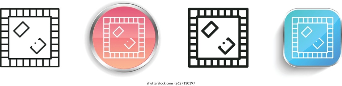 monopoly icon. Thin Linear, Regular and Button Style Design Isolated On White Background
