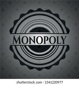 Monopoly realistic dark emblem. Vector Illustration. Detailed.