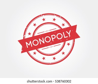 Monopoly. Stamp Sign