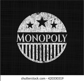 Monopol mit Chalkboard-Struktur