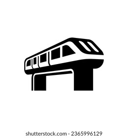 Monorail icon isolated on white background