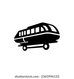 Monorail icon isolated on white background