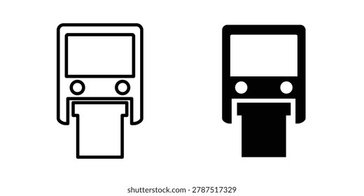 Monorail icon pack, best for Graphic designs. Vector