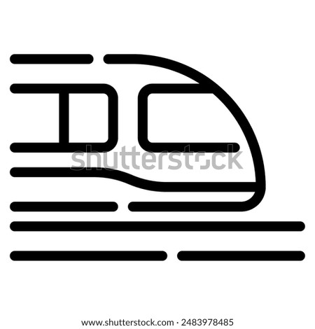 Monorail icon for web, app, infographic, etc