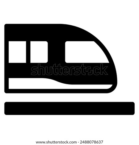 Monorail icon for web, app, infographic, etc
