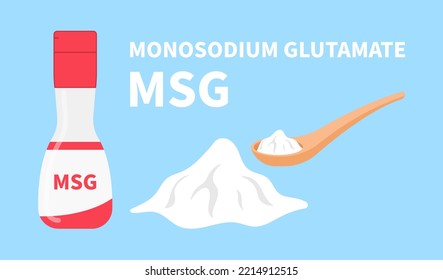 Monosodium glutamate flavor enhancer cooking