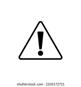 Monoton exclamation icon. Caution and warning vectors.